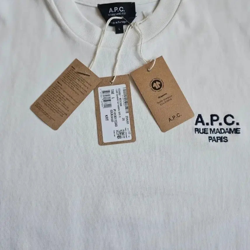 [BUNJANG] A.P.C. White Short Sleeve T-Shirt L / A.P.C. 화이트 반팔티 L