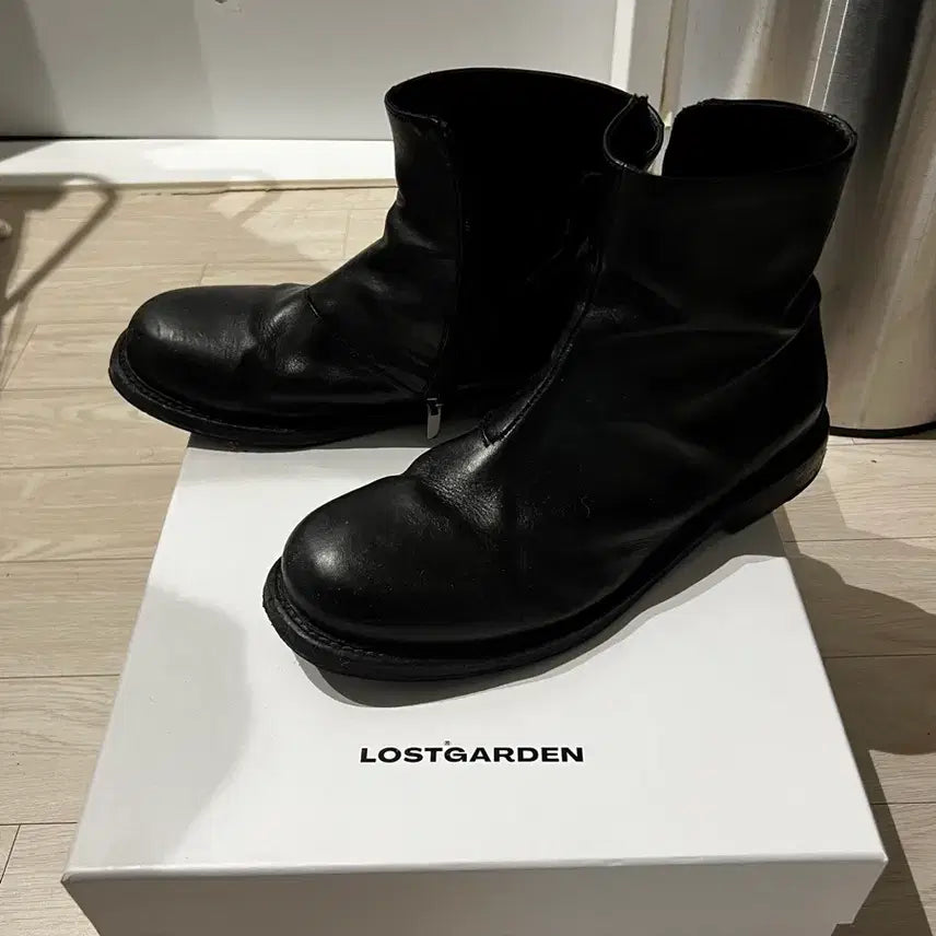[BUNJANG] Uniform Washed Boots Black / UNIFORM Washed Boots Black