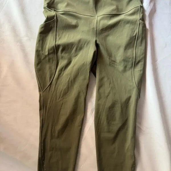 [BUNJANG] Lululemon Fast and Free 7" Leggings Olive Green / 룰루레몬 패스트앤프리 7부 레깅스 (카키색)