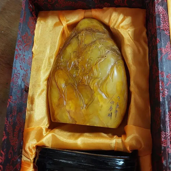 [BUNJANG] Precious Zhuanhuang Stone Carving / 귀한 전황석