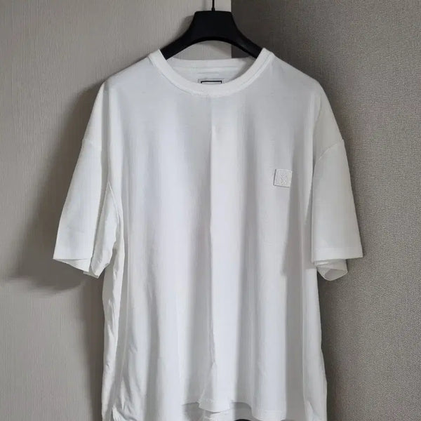 [BUNJANG] Wooyoungmi Flower Back Logo Short Sleeve T-Shirt Size 52 / 우영미 플라워 반팔