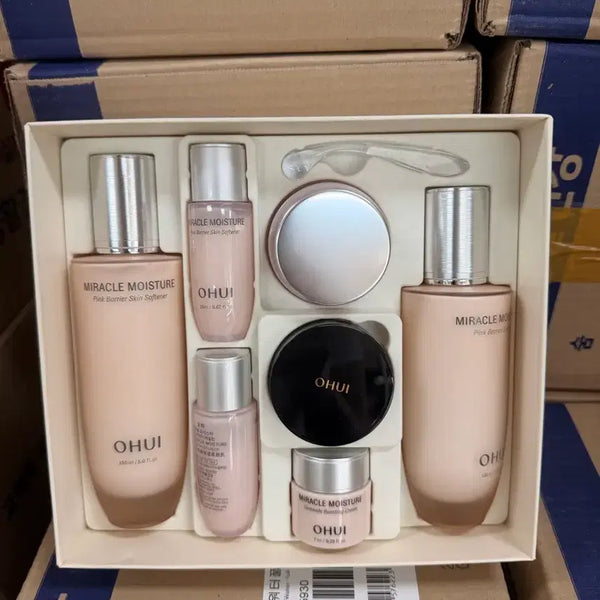 [BUNJANG] O HUI Miracle Moisture Pink Barrier 3-Piece Special Set / 오휘 미라클 모이스처 핑크 베리어 3종 스페셜 세트 새상품