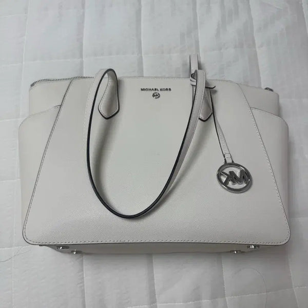 [BUNJANG] Michael Kors White Shoulder Bag / 마이클코어스 숄더백 화이트