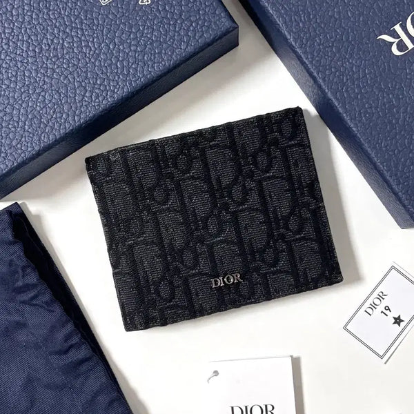 [BUNJANG] Dior Oblique Jacquard Bifold Wallet / 디올 오블리크 자카드 반지갑
