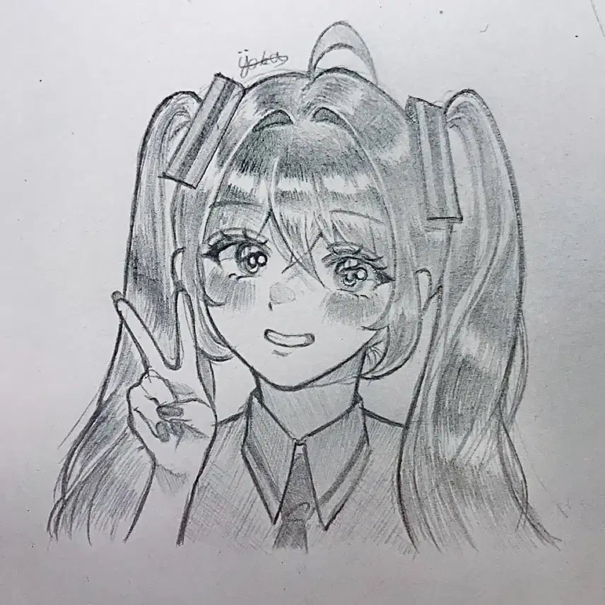 [BUNJANG] Hand-Drawn Bust Commission / 반짝반짝한 손그림 커미션(흉상)
