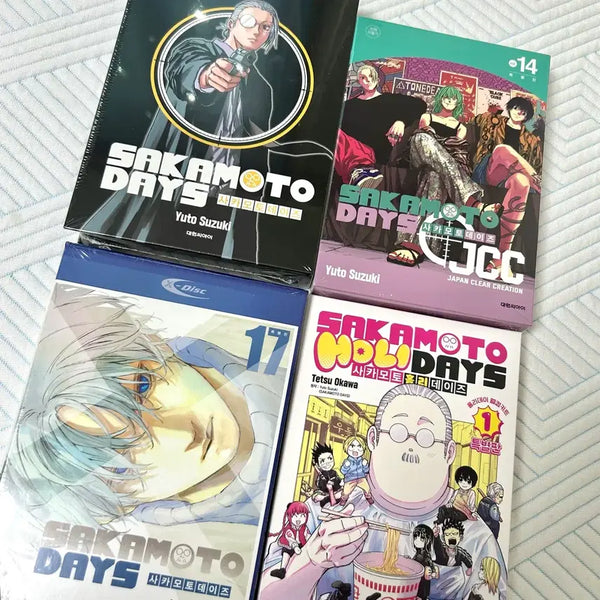 [BUNJANG] Sakamoto Days Special Edition Complete Set (Volumes 12, 14, 17, 18) / 택포 사카모토데이즈 12권 14권 17권 18권 특별판 합본판 초판 홀리데이즈