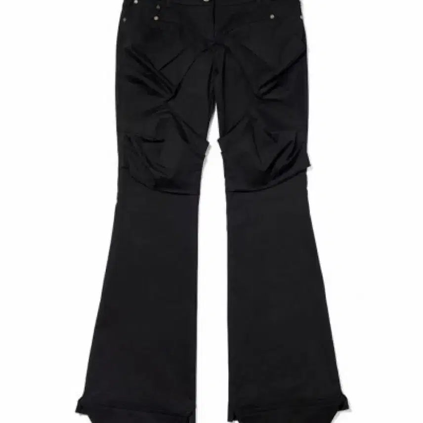 [BUNJANG] Openyy Gathered Bootcut Pants Black S / openyy 오픈와이와이 개더드 부츠컷 팬츠 블랙 S