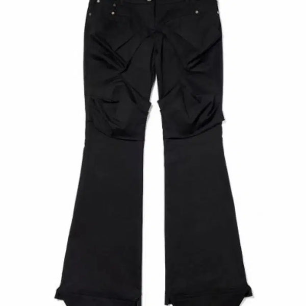 [BUNJANG] Openyy Gathered Bootcut Pants Black S / openyy 오픈와이와이 개더드 부츠컷 팬츠 블랙 S
