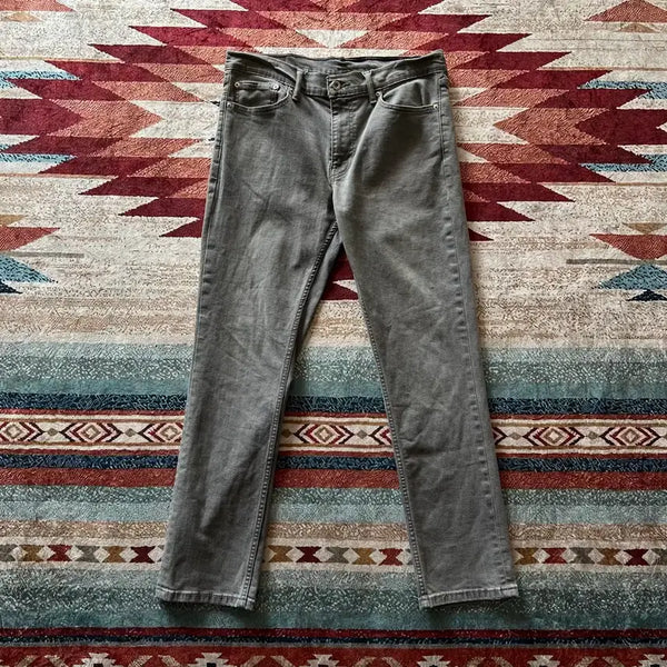 [BUNJANG] Levi's 511 Slim Fit Washed Denim Jeans [Grey] W33 L30 / 리바이스 511 슬림핏 워싱 데님 청바지 [그레이] W33 L30