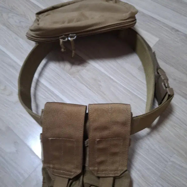 [BUNJANG] US Marine Corps New Tactical Belt Pouch Khaki / 미해병대 신형 전술 벨트 파우치 카키색