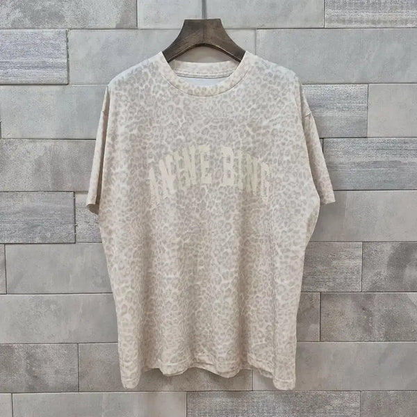 [BUNJANG] ANIB Leopard Short Sleeve T-Shirt / 애니b 레오파드 반팔 티셔츠