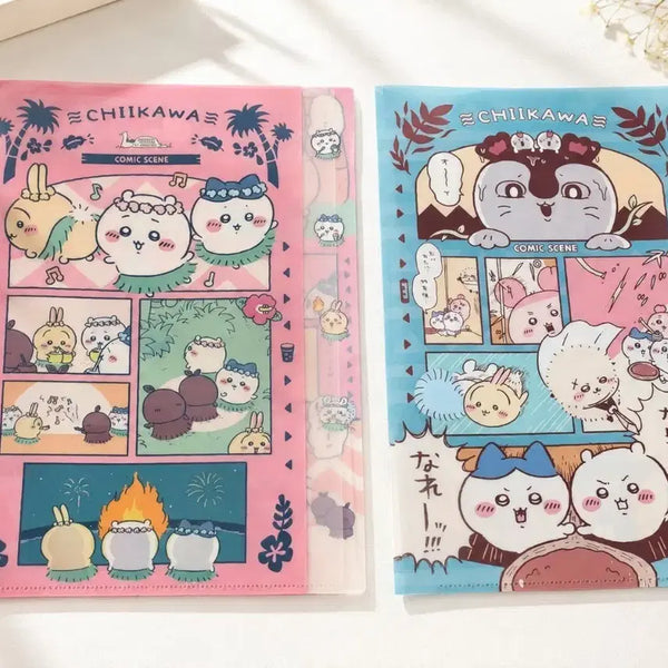 [BUNJANG] Chiikawa Mermaid Island Movie Cut Clear File - Hula & Siren Versions / 치이카와 인어섬 영화 컷 클리어 파일 훌라 세이렌 버전