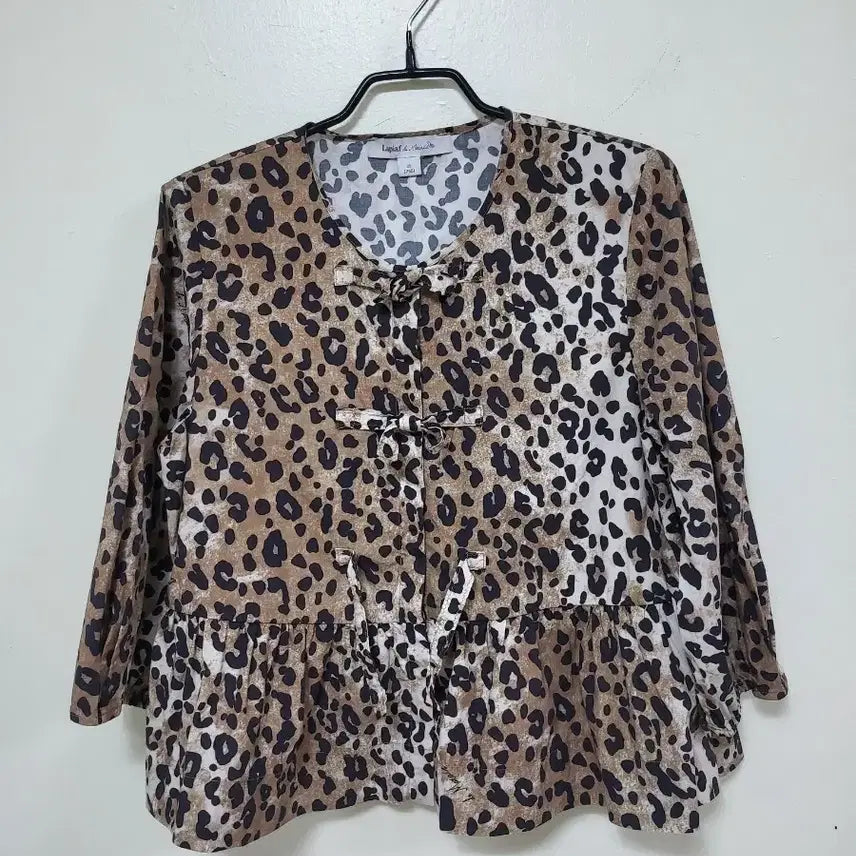 [BUNJANG] Lapiaf Leopard Print Blouse / Lapiaf 레오파드 무늬 블라우스.260804