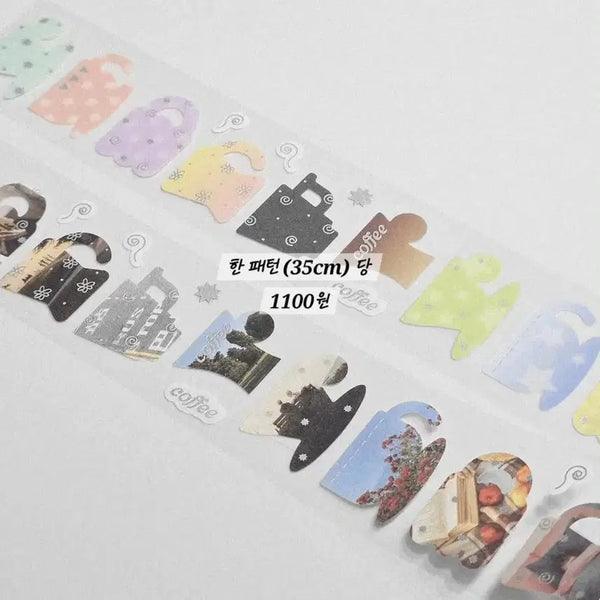 [BUNJANG] Glen Silver Foil Cup Kiss Cut Sticker / [글렌] 은박 컵 키스컷 키스컷띵 키스컷소분