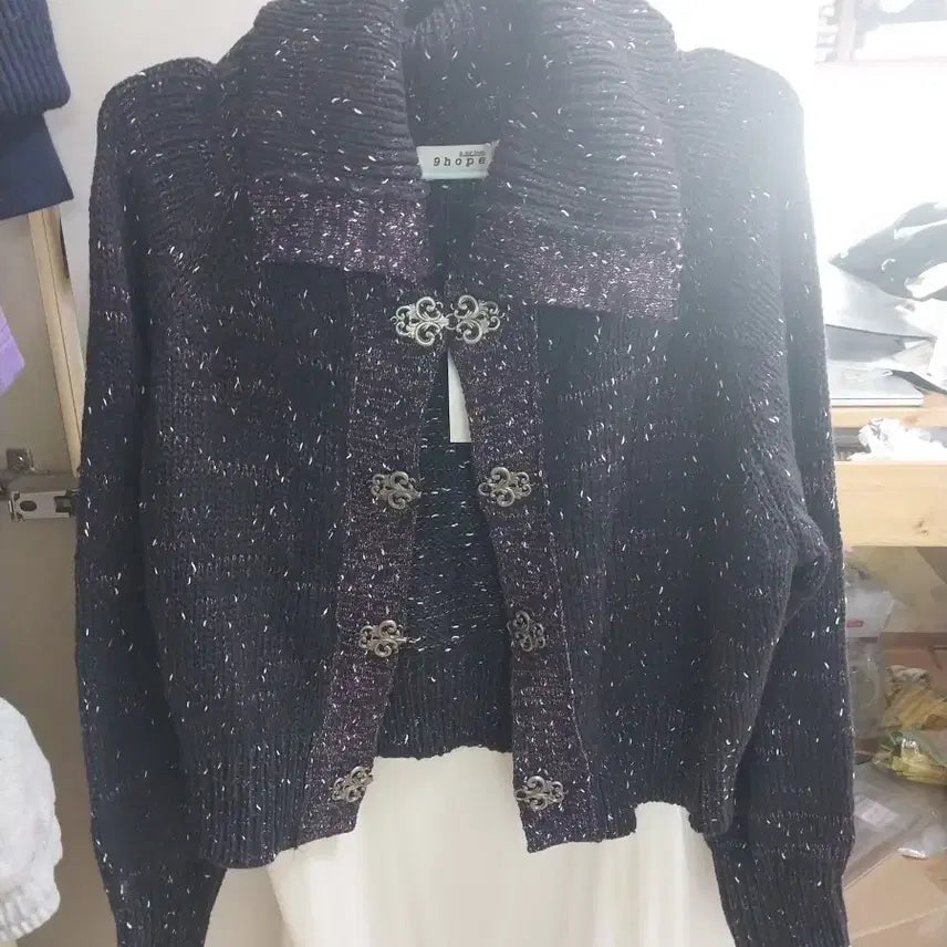 [BUNJANG] KimAhop Western Cardigan Deep Purple / 김아홉 웨스턴 가디건 딥퍼플