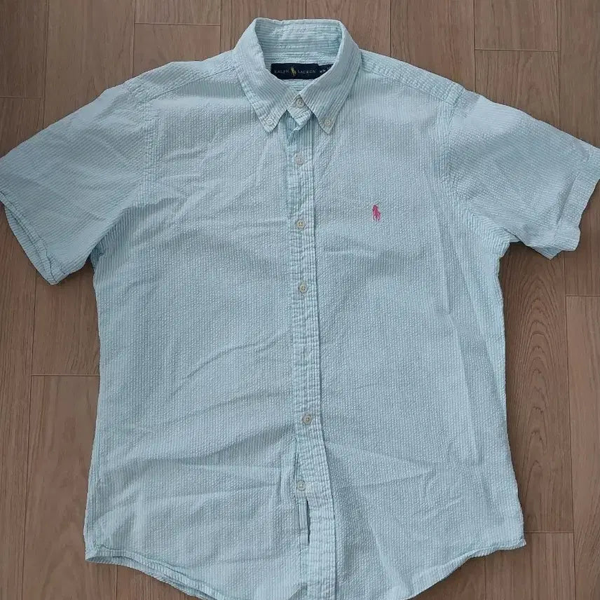 [BUNJANG] Polo Ralph Lauren Men's Pigment Cotton Shirt (Size 100) / 15.남성 100 폴로 랄프로렌 셔츠 남방 피그먼트원단 시원 면100%