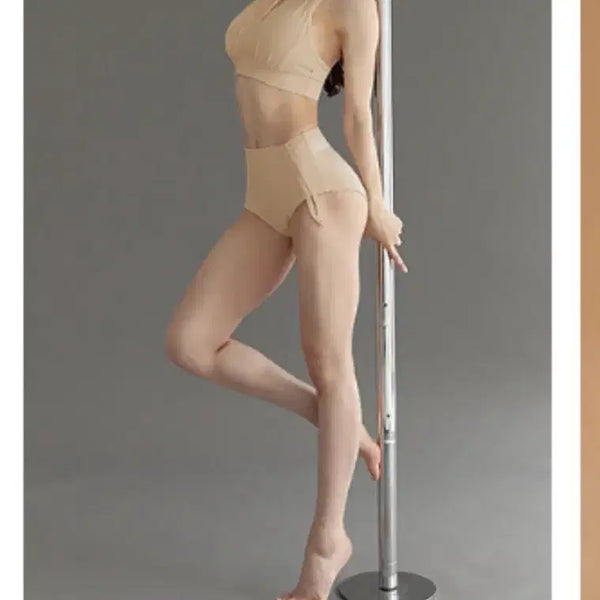 [BUNJANG] Xexymix Polewear Shorts + Bra Top Set Beige M / 젝시믹스 폴웨어 쇼츠 +  브라탑 세트 베이지 M