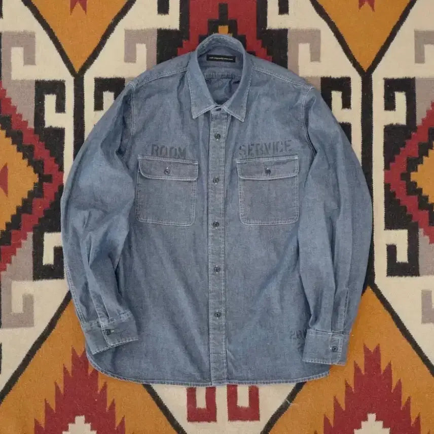 [BUNJANG] Wrath Chambray Shirt Size 3 / Wrath 뤠쓰 샴브레이 셔츠 3사이즈