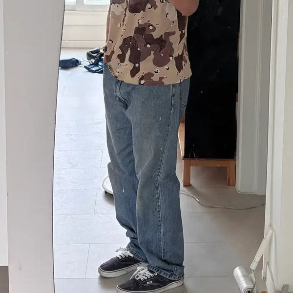 [BUNJANG] Levi Strauss Signature Vintage Straight Fit Jeans - 38x32 / 아는 사람들만 찾는 리바이스 시그니처 라인 38x32 빈티지 페이딩