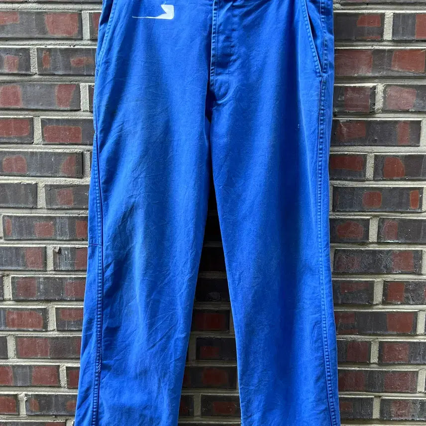 [BUNJANG] French Vintage Blue Work Pants Carpenter Pants / [46] 프렌치 빈티지 블루 워크팬츠 카펜터 팬츠 프랑스 작업복