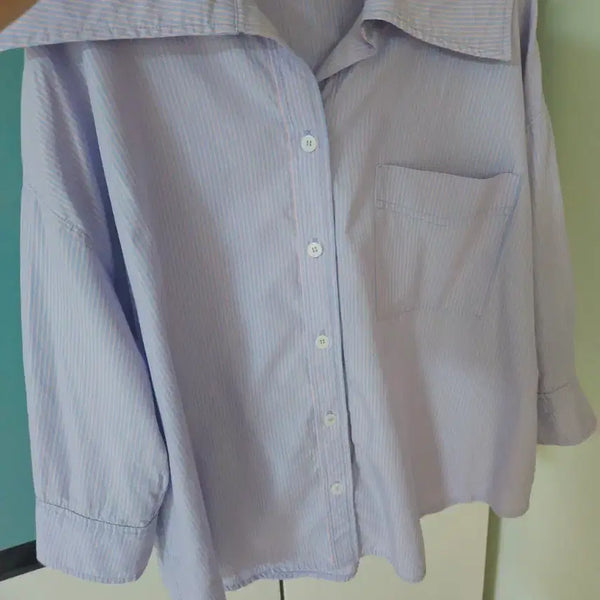 [BUNJANG] 8seconds Striped Shirt / 에잇세컨즈 M