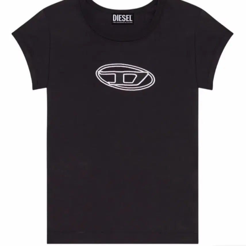 [BUNJANG] Diesel Peekaboo Logo T-Shirt Black / 디젤 피카부 로고 반팔티 블랙