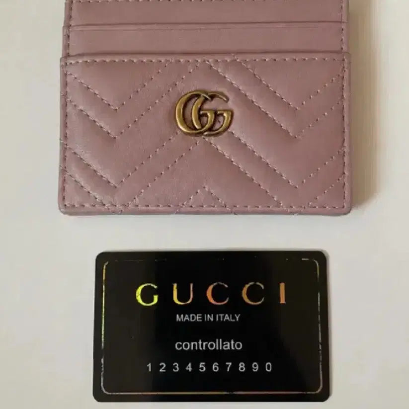 [BUNJANG] Gucci Marmont Card Wallet Pink / [급처] 구찌 마몬트 카드지갑 핑크