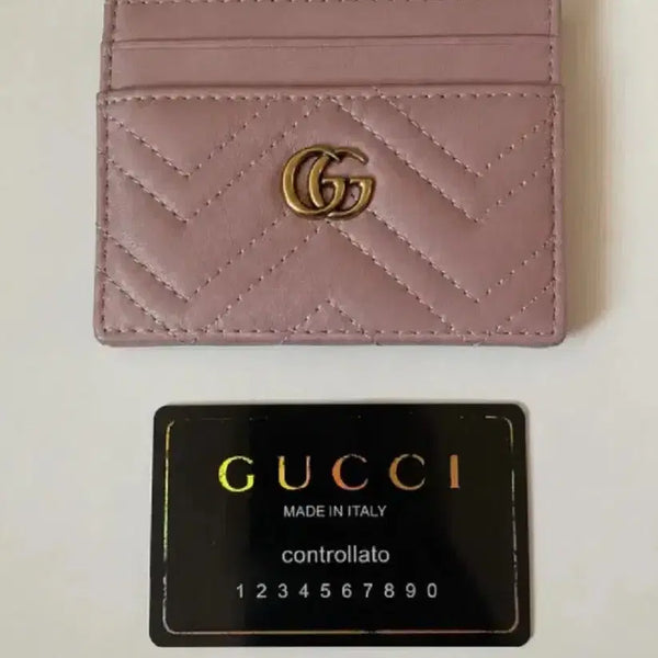 [BUNJANG] Gucci Marmont Card Wallet Pink / [급처] 구찌 마몬트 카드지갑 핑크