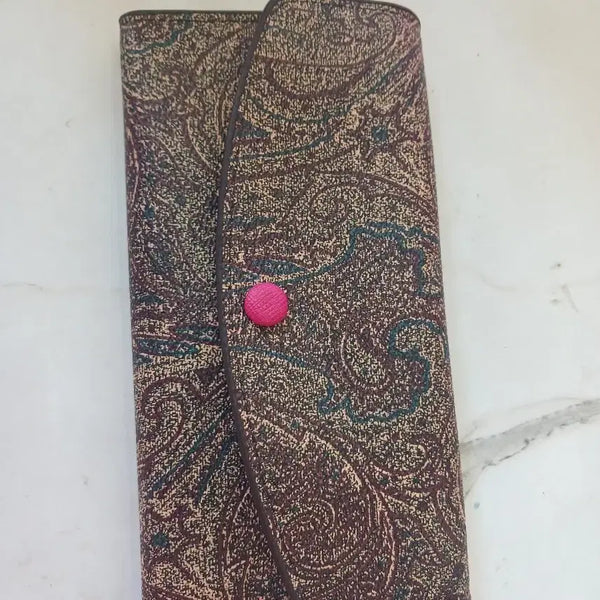 [BUNJANG] Women's Long Wallet with Paisley Pattern / 장지갑