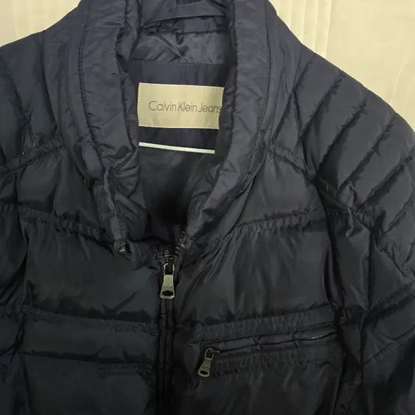 [BUNJANG] Calvin Klein Jeans Lightweight Padded Jacket Navy / 캘빈클라인진스 경량 패딩 네이비