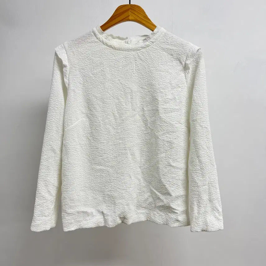 [BUNJANG] Sandro Paris White Embossed Blouse / 산드로 Sandro Paris 화이트 엠보 블라우스 JS74