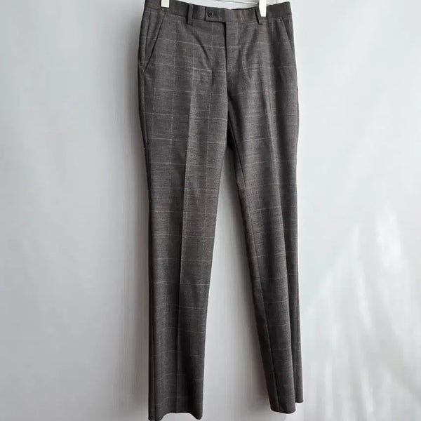 [BUNJANG] ANDZ Glen Check Pattern Slim Fit Slacks - Size 30 / 1686 앤드지 글렌 체크 패턴 슬림라이크라 슬랙스 30