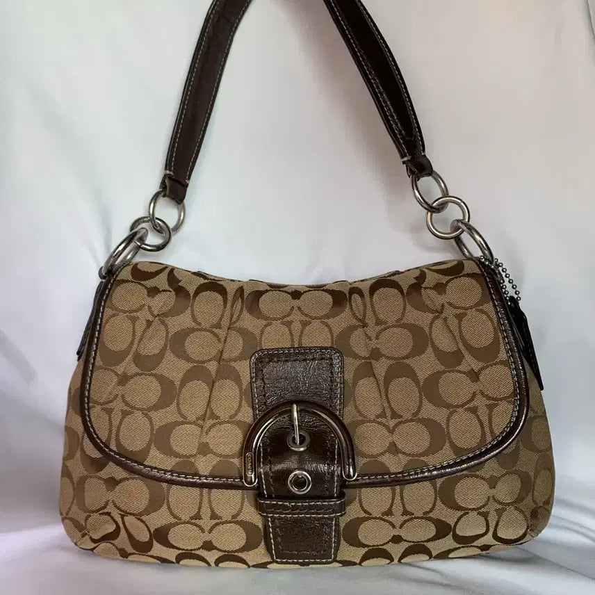 [BUNJANG] Coach Soho Buckle Brown Shoulder Bag / Coach 코치 소호 버클 브라운 숄더백