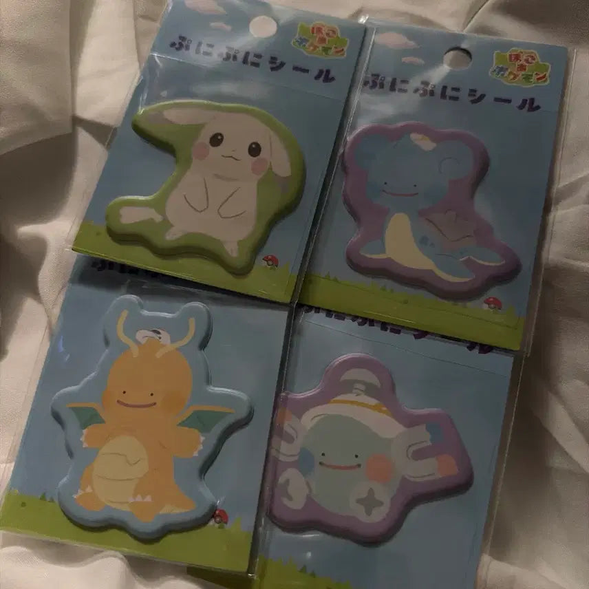 [BUNJANG] Pokemon 3D Sticker Set (Lapras, Muk, Magnemite, Koffing) / 일본 포코피아 입체 스티커 창백카츄 라프라스 망나뇽 코일