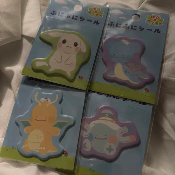 [BUNJANG] Pokemon 3D Sticker Set (Lapras, Muk, Magnemite, Koffing) / 일본 포코피아 입체 스티커 창백카츄 라프라스 망나뇽 코일