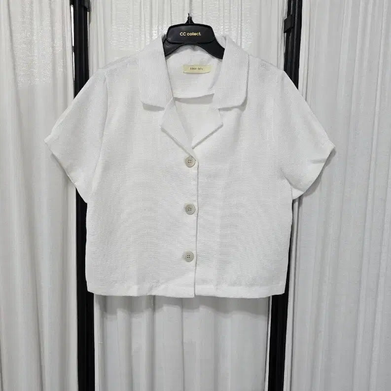[BUNJANG] White Short-Sleeve Tweed Jacket / 화이트 반팔 트위드 자켓 새상품