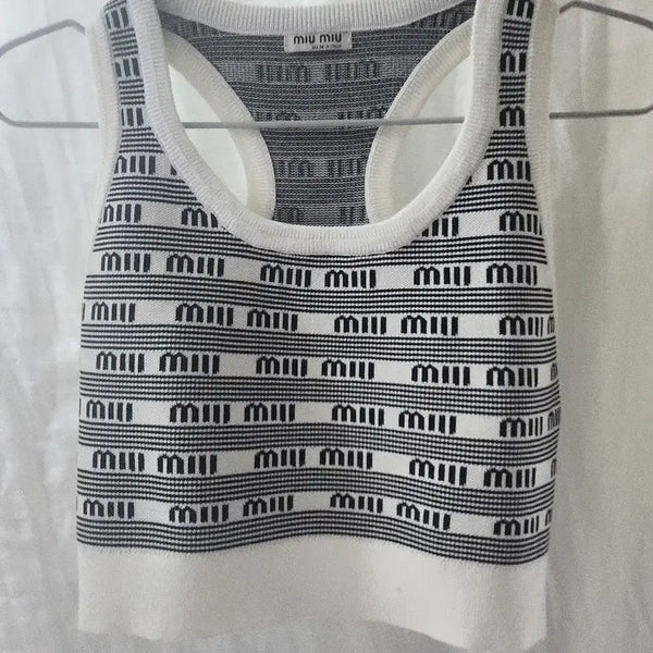 [BUNJANG] Miu Miu Sleeveless Top Size S / 미우미우 나시 정품 S