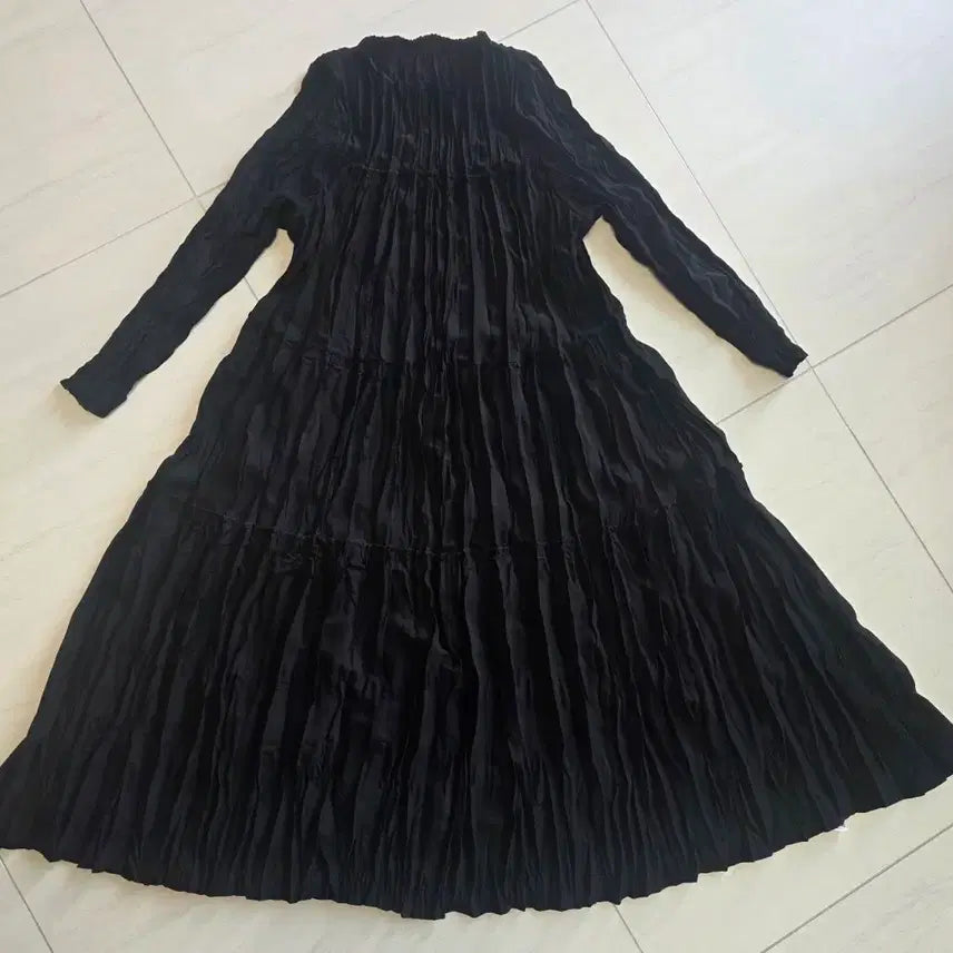 [BUNJANG] Pleatsme Summer Hand-Crinkle Long Dress / (새상품)플리츠미 썸머 핸드 크링클 롱 원피스