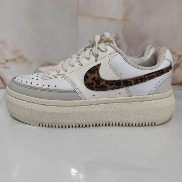 [BUNJANG] Nike Court Vision Alta Leopard Platform Sneakers 240mm / 240mm 나이키 코트 비전 알타 레오파드 플랫폼 스니커즈