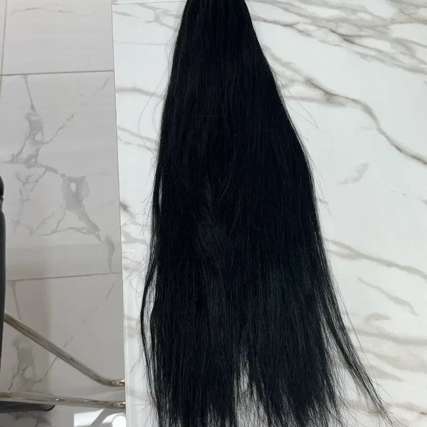 [BUNJANG] 20-Inch Soft No-Tip Hair Extensions (Approx. 100 Pairs) / 붙임머리 20인치 소프트 노팁 100쌍 정도