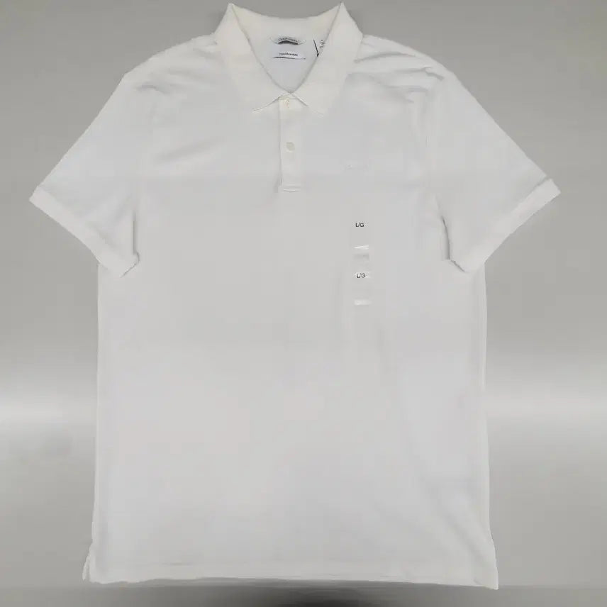 [BUNJANG] Calvin Klein White Short-Sleeve Polo T-Shirt (LG Size) / 새상품 캘빈클라인 반팔