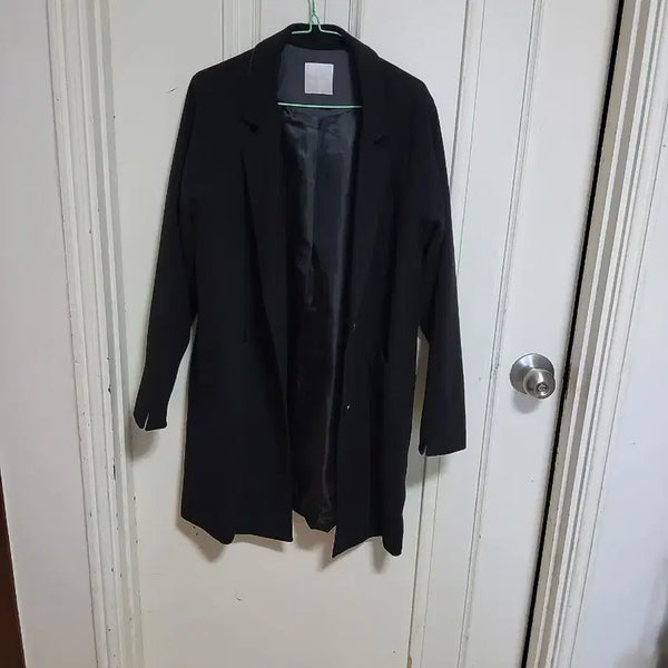 [BUNJANG] Basic Black Long Sleeve Jacket / 기본 블랙 긴팔 자켓 55