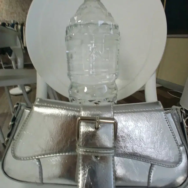[BUNJANG] Silver Shoulder Bag / 실버 숄더백