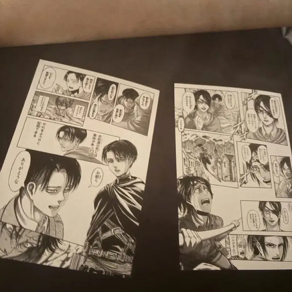 [BUNJANG] Attack on Titan Levi, Hange B2 Poster Bundle Set / 진격거 전시회 특전 리바이,한지, B2포스터 일괄 판매