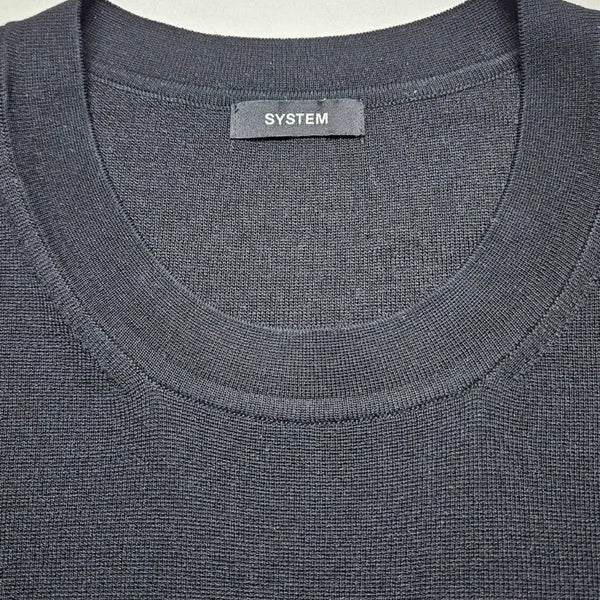 [BUNJANG] System Homme Italian Fabric Short Sleeve Knit (Size 100) / 시스템 옴므 이태리 원단 반팔니트 100