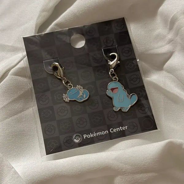 [BUNJANG] Pokemon Wooper & Quagsire National Pokedex Metal Charm / 포켓몬 누오 우파 전국도감 메탈 참