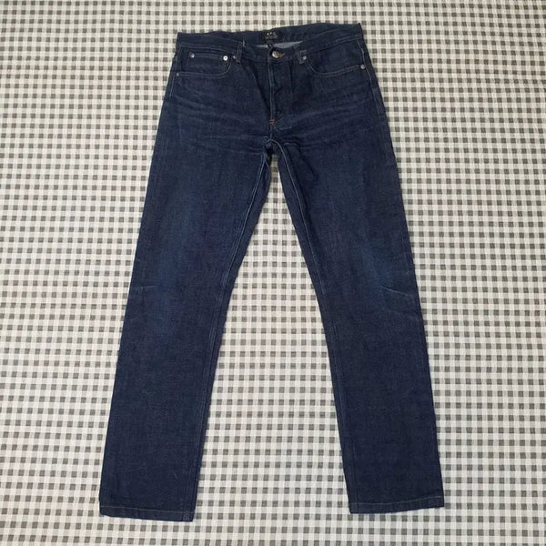 [BUNJANG] A.P.C. Slim Fit Button-Fly Dark Wash Denim Jeans (Size 31) / APC 아페쎄 데님 청바지 남자31
