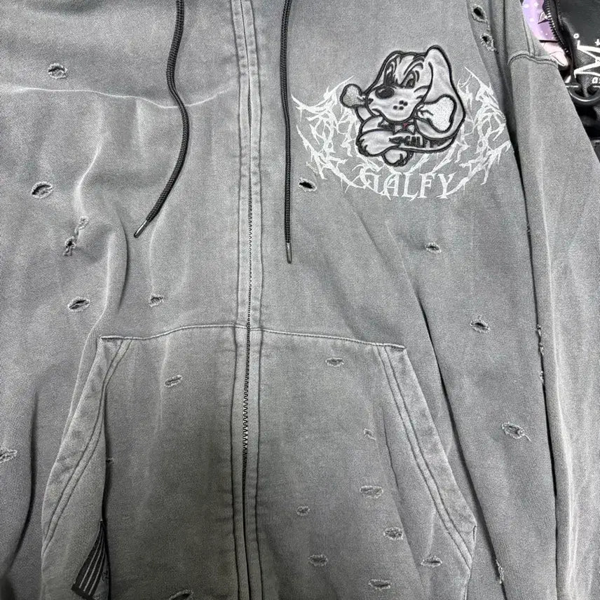 [BUNJANG] Galpy Subculture Zip-Up Hoodie / 갈피 galfy 후드집업 서브컬쳐 섭컬지뢰 지뢰계