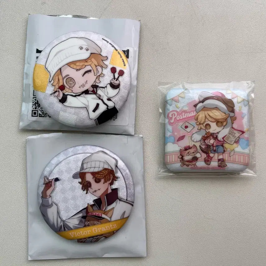 [BUNJANG] Identity V Postman Bundle Badges / 제5인격 우편배달부 캔뱃지 일괄