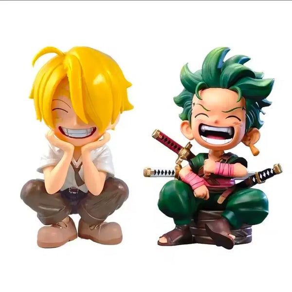 [BUNJANG] One Piece Zoro & Sanji SD Style Figures Set / 원피스 조로 상디 피규어 2종 세트